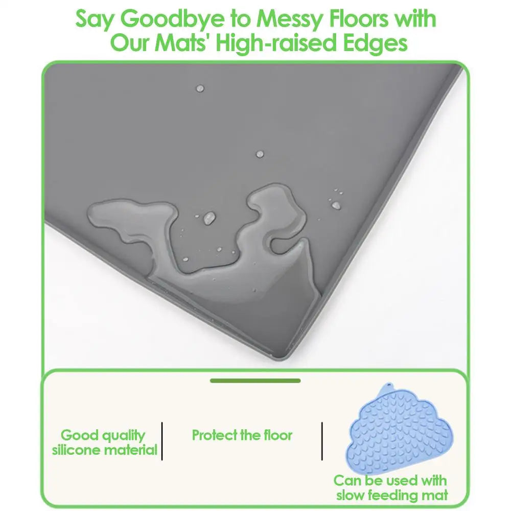 Silicone Water Bowl Mat  Dogs Cats