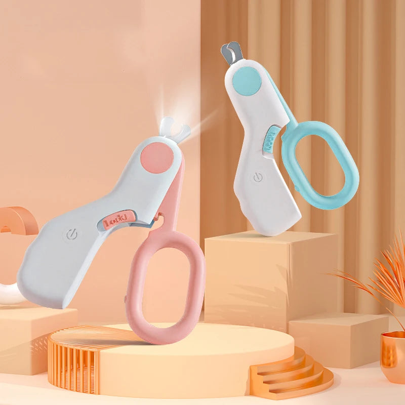 Professional Pet Nail Clipper with LED Light & Safety Lock