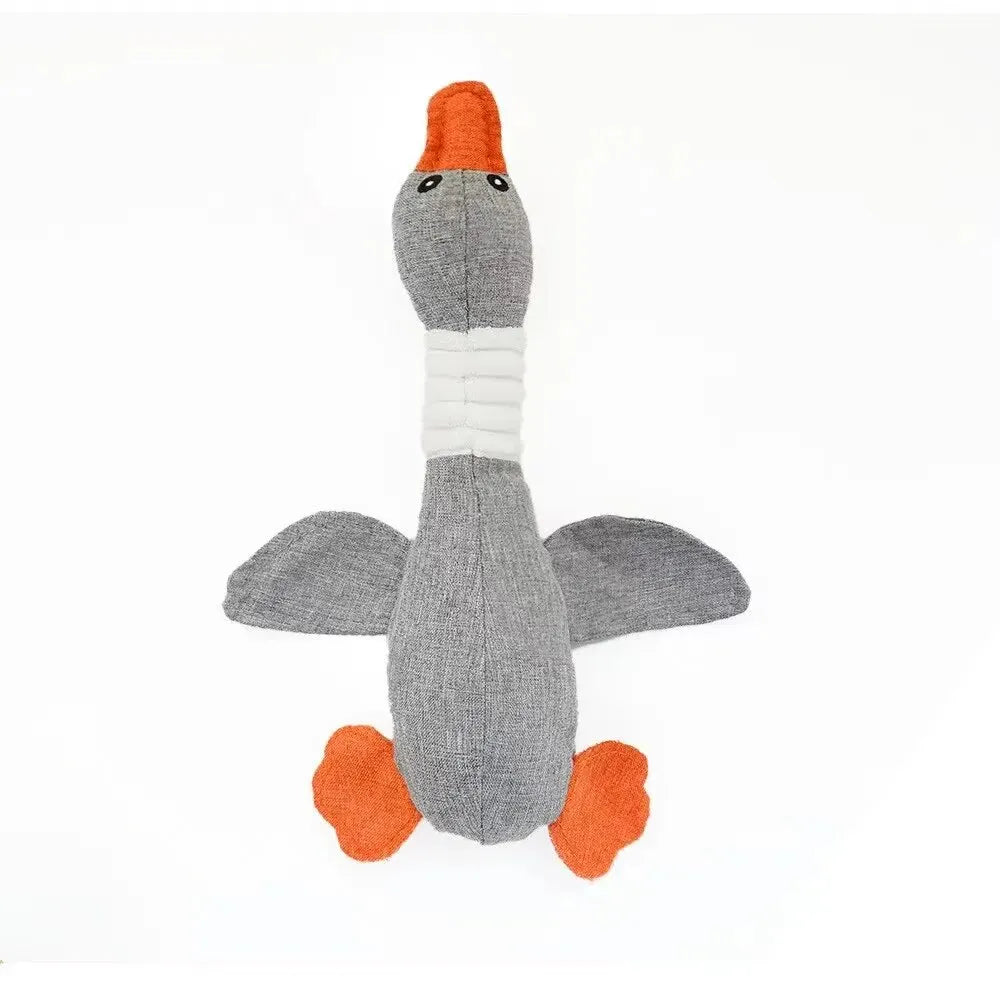 Durable Wild Goose Plush Squeak Toy for All Dogs
