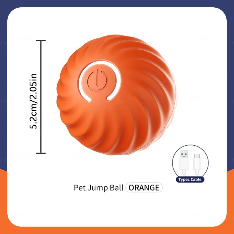 Smart Interactive USB Ball: Automatic Fun for Dogs & Cats.