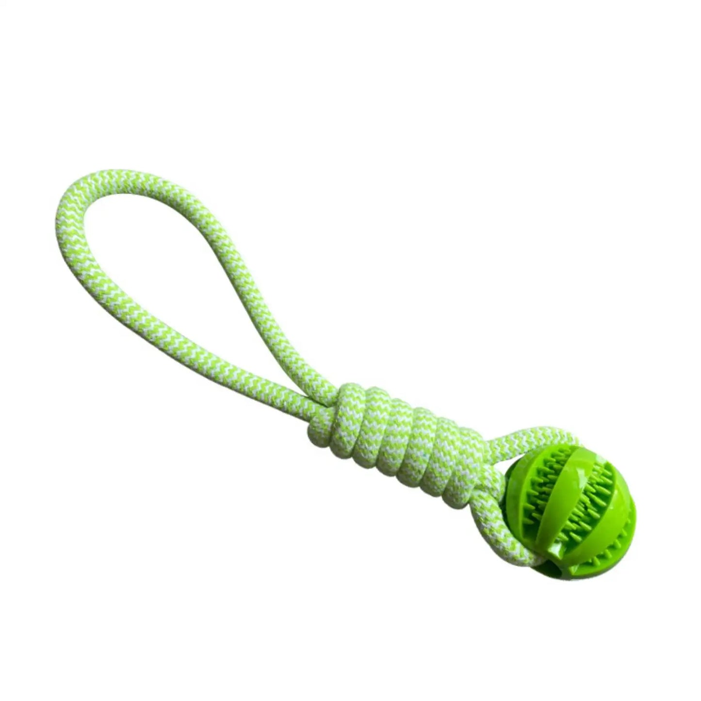 Interactive Treat Ball: Tough Chew Toy for Teeth Cleaning