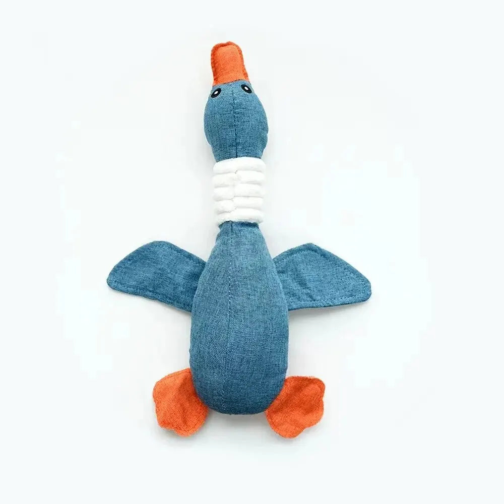 Durable Wild Goose Plush Squeak Toy for All Dogs